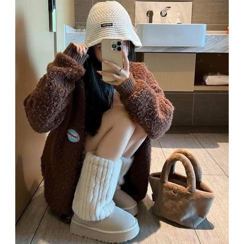 Giày Bốt Tuyết Lông Milky Dành Cho Nữ Mùa Đông Đế Dày Nâng Cao Ống Cao - HẢI ANH SHOES