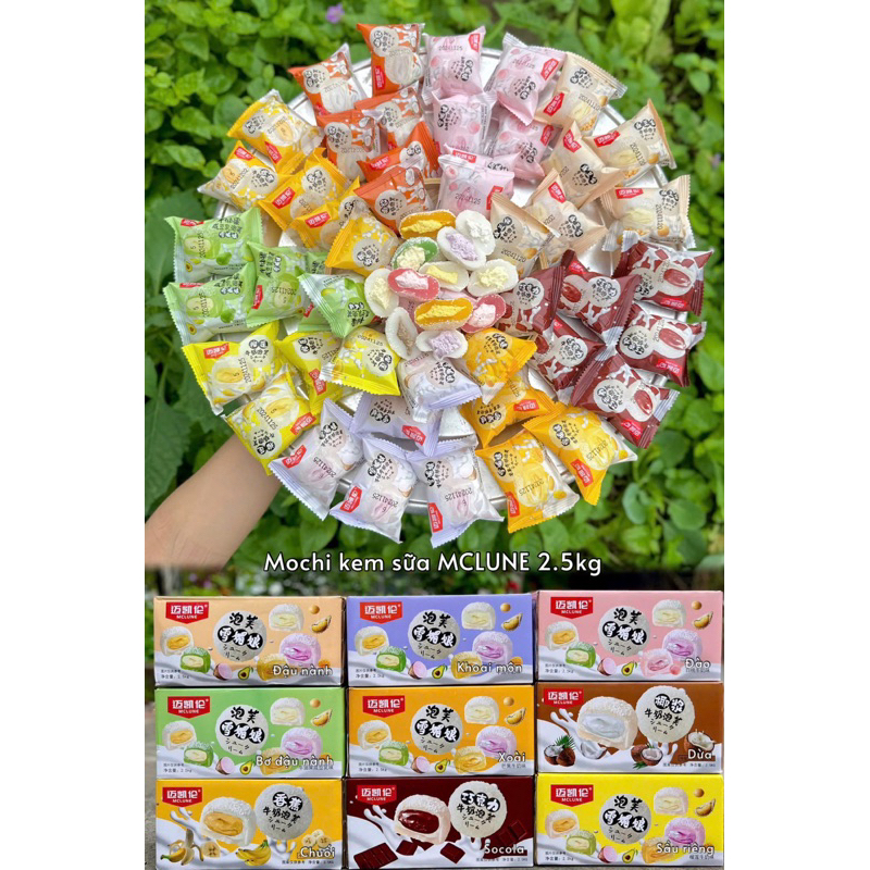 Bánh mochi kem lạnh phủ dừa đủ vị siêu ngon