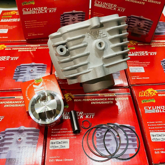 Bộ lòng kiếng 54 REDLEO cho xe wave - dream - cub thân dài đủ size chính hãng