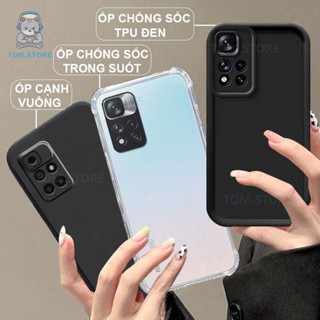  Ốp lưng Xiaomi Redmi 10  Note 11 5G  11T  11S 5G  11 PRO 5G CHINA  11 Pro Plus chống sốc,viền vuông,trong suốt silicon 