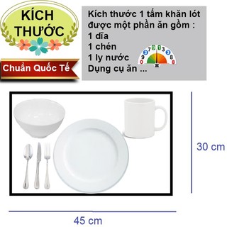 Khăn Lót Chén Dĩa Vintage Kiểu Nhật