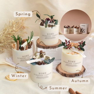[GÓI QUÀ] Nến thơm Soyam by Citta nến thơm hoa khô handmade cao cấp được làm từ sáp đậu nành tự nhiên | Decor nhà Chic |
