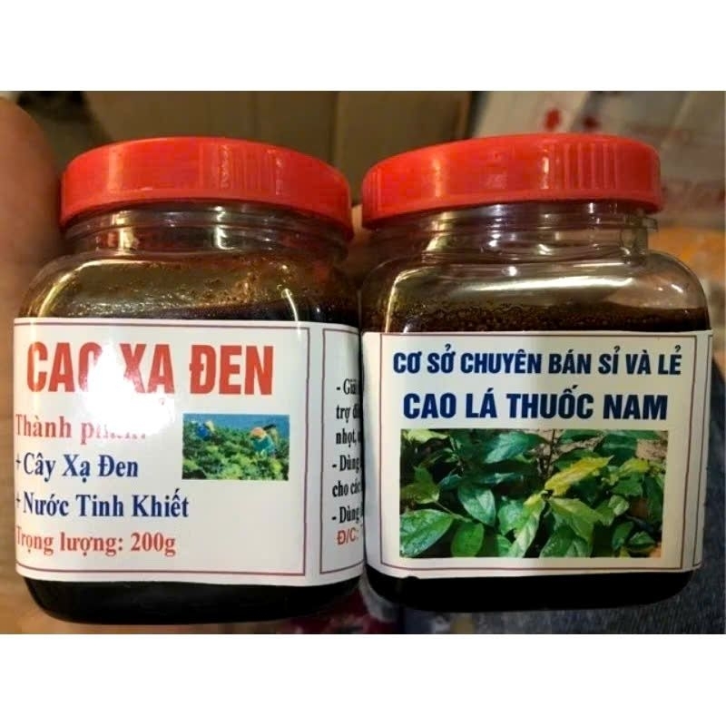 Cao xạ đen, lá xạ đen khô