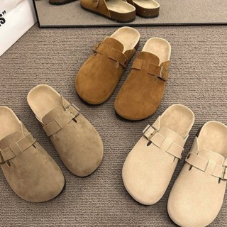 Dép Sục Bánh Mì Giày Hở Gót Nữ Da Lộn, Sục Hở Mẫu mới nhất, hàng loại 1 - VeoStore