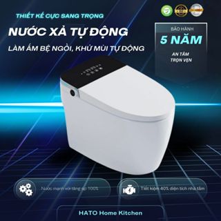  Bồn Cầu Thông Minh  HATO HT2  Có Két Nước Ẩn  Chống bắn  Xịt Sấy Tự Động  Sưởi Nhiệt Thành Bệt 
