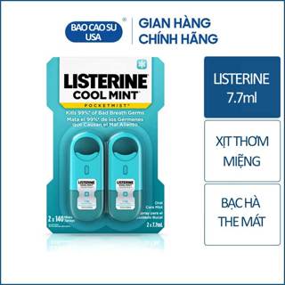 Xịt thơm miệng Listerine Pocket Mist - Cool Mint nhập Mỹ