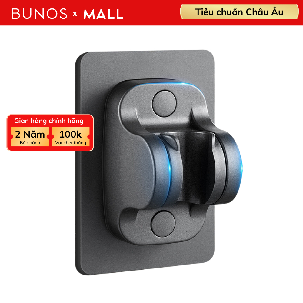 Giá đỡ vòi sen BUNOS dính tường lắp đặt dễ dàng, chất liêu nhựa ABS bền bỉ