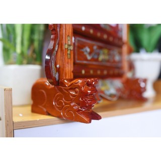 KHUNG ẢNH THỜ GỖ HƯƠNG, CẨN ỐC CAO CẤP 20 X 25 (MẪU MỚI)