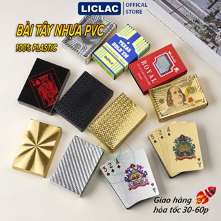 Tổng hợp Bài Tây Nhựa PVC nhiều mẫu Mạ Vàng, Mạ Bạc, PVC Đen, Royal, Texas - Bài Poker Cao Cấp