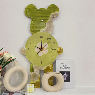  Đồng Hồ Gấu Bearbrick Tráng Gương Treo Tường Phong Cách 3D Hiện Đại Decor Phòng Khách Phòng Ngủ Shop Quần Áo L 