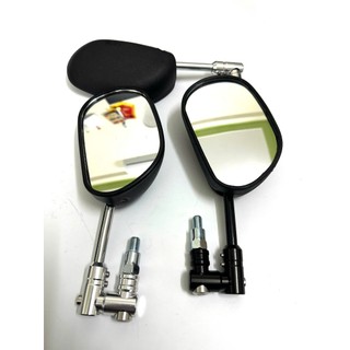  Kính  SPARK Xoay Gập 360 Độ Mẫu Spark Gương Chiếu Hậu Vario Kèm Chân Xoay Đen Bạc 