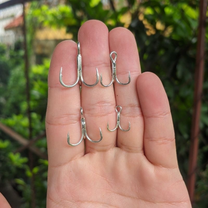 Lưỡi câu 3 tiêu bkk (combo 5 lưỡi)