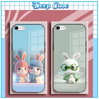 Ốp Lưng IPHONE 6, 6S, 6 PLUS, 6S PLUS Mặt Kính Hình Thỏ CuTe Ngộ Nghĩnh, Phiên Bản Mới