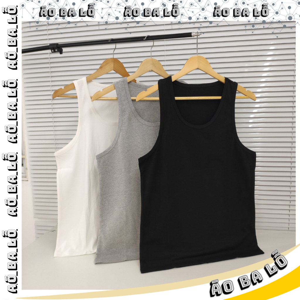 Áo ba lỗ nam 4THOME chất liệu cotton mềm mại thoáng mát