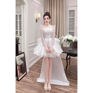 Đầm xoè mặc cưới TRIPBLE T DRESS cho dâu đi bàn siêu xinh - Size S/M/L