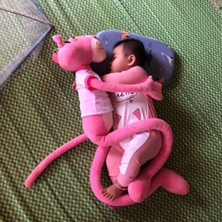 Gấu bông THANH LÝ chú báo hồng 1m8 1m6 mini ngớ ngẩn HOẢ TỐC HCM báo hồng nhồi bông xả kho giá rẻ