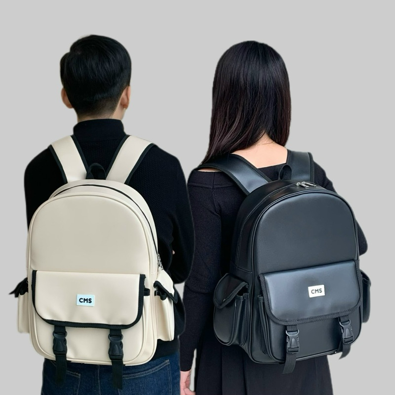 🍓🍓 Balo đi học Heri túi hộp chất da Pu chống thấm nước 🍀 HÀNG CÓ SẴN