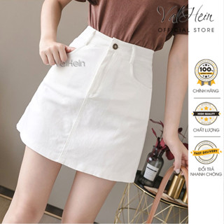 Chân Váy KaKi Dáng Chữ A Cạp Cao Cao Cấp ValHein Tôn Dáng