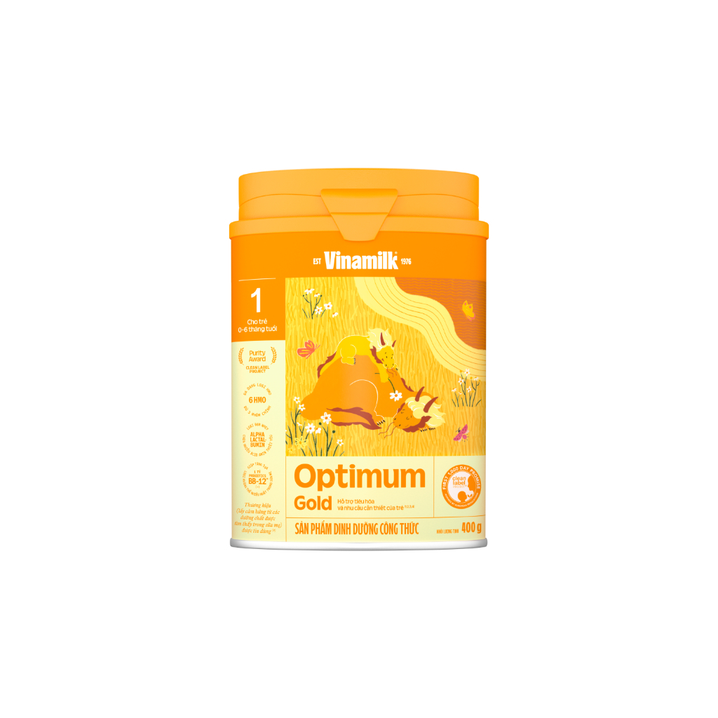 Sữa bột Vinamilk Optimum 400G - Số 1 và 2 mẫu mới
