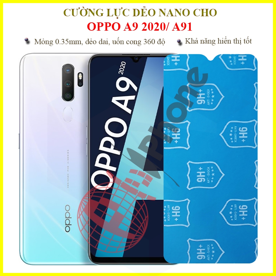 Dán cường lực nano dẻo trong hoặc nhám cho Oppo A9 2020/ Oppo A91