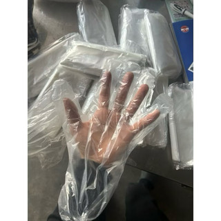200g gang tay nilon siêu dai/100g(50-60 chiếc)găng tay dùng 1 lần