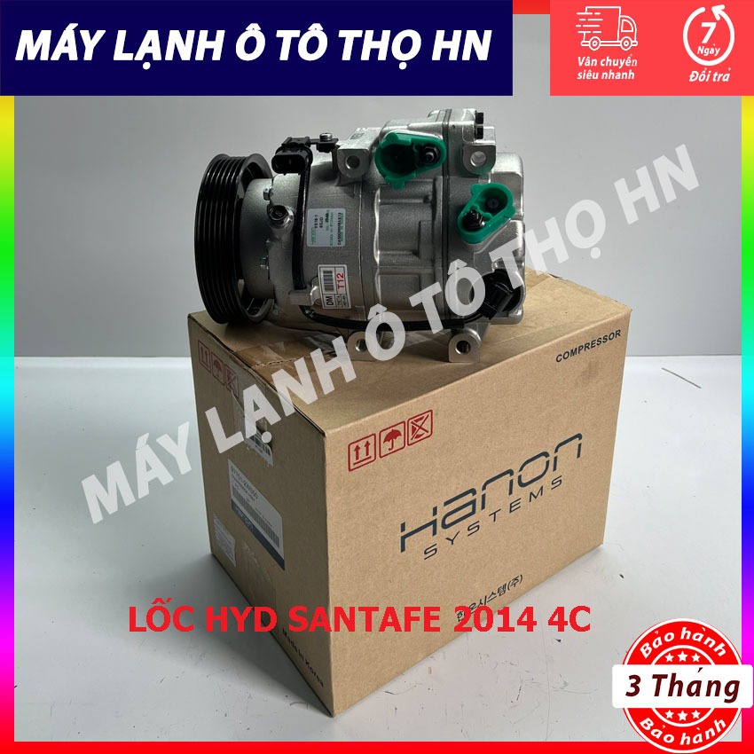 Lốc ( máy nén) điều hòa ôtô Hyundai Santafe ( 2.4-3.3) 2012 đến đời 2020 Hàng xịn 97701-2W550 /2W500