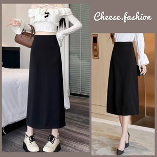  Chân váy công sở dáng dài chân váy suông qua gối chân váy chữ a midi lưng cao 