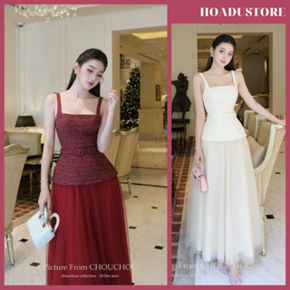  Ảnh sàn  Set Áo Dạ 2 Dây Chân Váy Lưới Maxi ChouChou Cho Nàng Đi Tiệc Sang Chảnh 