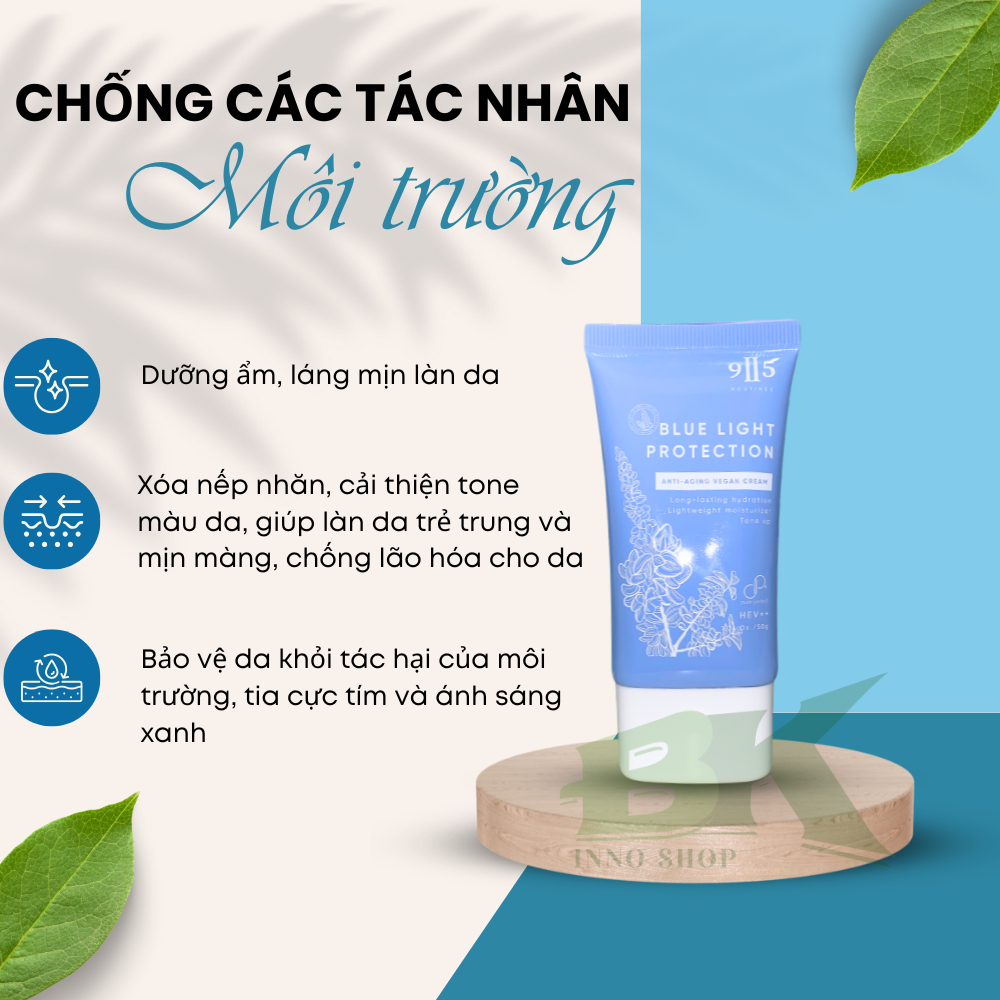 Kem Chống Lão Hóa Nâng Cơ, Làm Dịu Da Mặt Nano Care Chống Ánh Sáng Xanh, Bảo Vệ Khỏi Các Tác Nhân Môi Trường | BK INNO