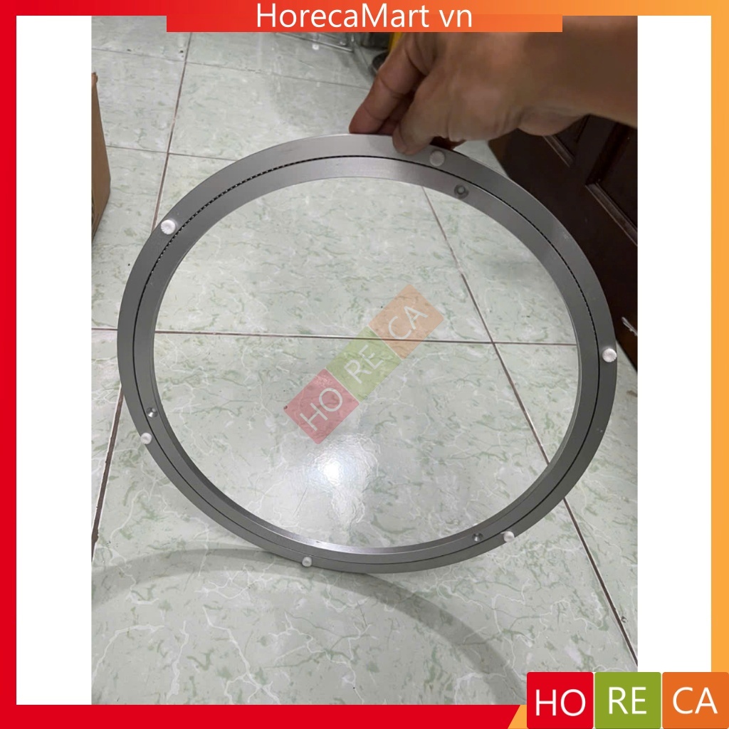 mâm xoay bàn ăn 300mm, vòng xoay nhôm, phụ kiện mâm xoay bàn ăn, đế xoay nhôm
