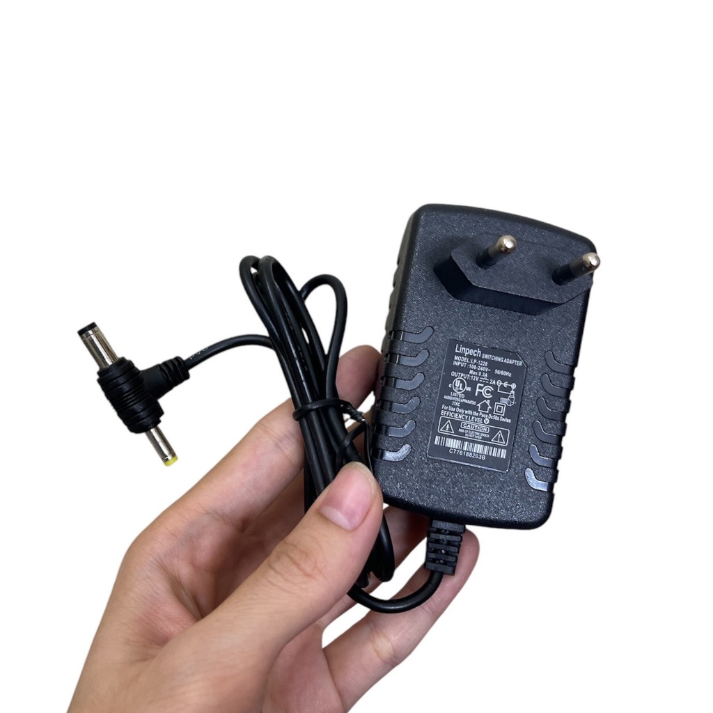 Nguồn 12V 2A cho camera, bộ phát wifi, router wifi, đầu thu an viên, đầu K+. Nguồn 12v 2a chân chữ T