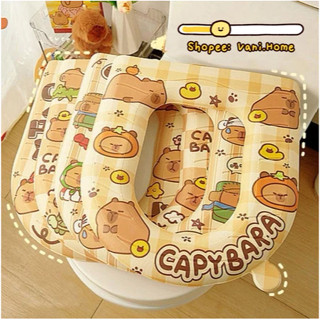 Đệm ngồi vệ sinh, có tay cầm Vỏ bọc bồn cầu chống thấm nước - Lót Bồn Cầu Xốp Ấm Mùa Đông