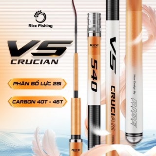  Cần câu đài V5 Diếc Rice Fishing Crucian Sport carbon cao 40T+46T chuyên câu câu chép diếc CC-33 