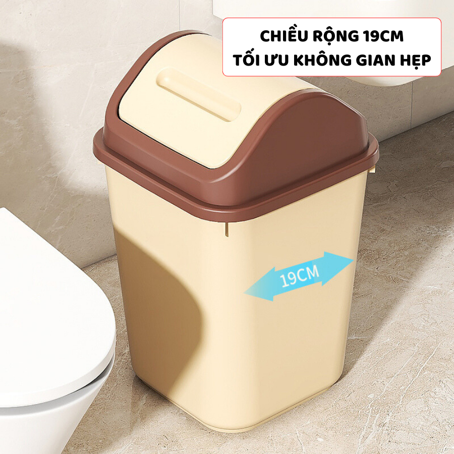 Thùng Đựng Rác Nắp Lật ENODA HOME, Thùng Rác Văn Phòng 2 Kích Thước TR031 | BigBuy360 - bigbuy360.vn