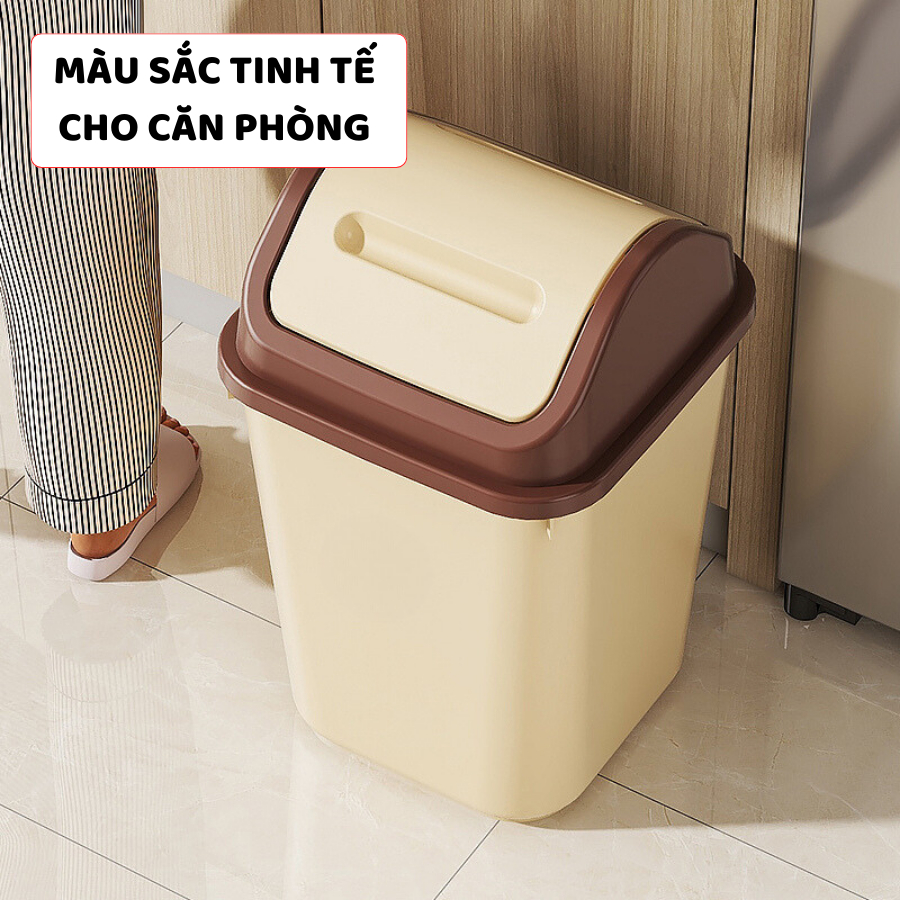 Thùng Đựng Rác Nắp Lật ENODA HOME, Thùng Rác Văn Phòng 2 Kích Thước TR031 | BigBuy360 - bigbuy360.vn