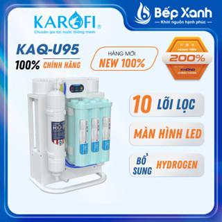 [FREESHIP HCM] Máy lọc nước RO Karofi KAQ-U95 10 lõi - Bổ sung Hydrogen chống oxy hóa