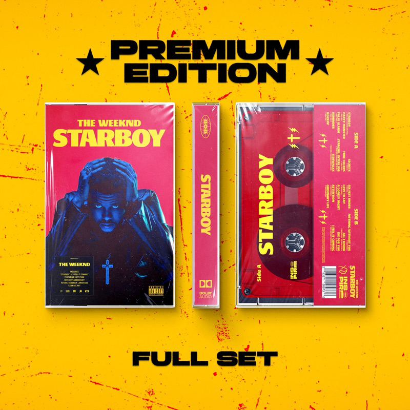 Băng Cassette Starboy - The Weeknd [Premium Custom Cassette Tape]