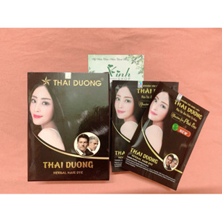 Nhuộm tóc thái dương màu đen truyền thống ( hộp 5 gói) và bán lẻ 1 gói