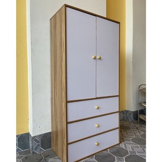 [Giá xưởng] Tủ quần áo decorANHKHOA, gỗ mdf cao 1m6x80x40cm dễ dàng lắp ghép, khoan sẵn lỗ, tủ áo m6