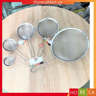  Vợt lưới lọc cặn dầu ăn lược vớt bọt cán inox 1 quai 2 quai inox dày chuyên dùng cho bếp nhà hàng 
