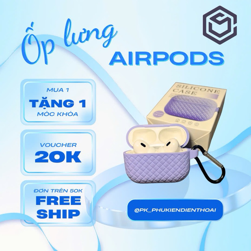Ốp case airpod vỏ bảo vệ silicon bao đựng dệt kim Airpod 1, airpod 2, airpod 3, airpod 4, airpod Pro