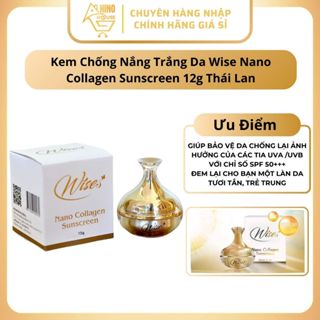 Kem Chống Nắng Trắng Da Wise Nano Collagen Sunscreen 12g Thái Lan - Hinohouse