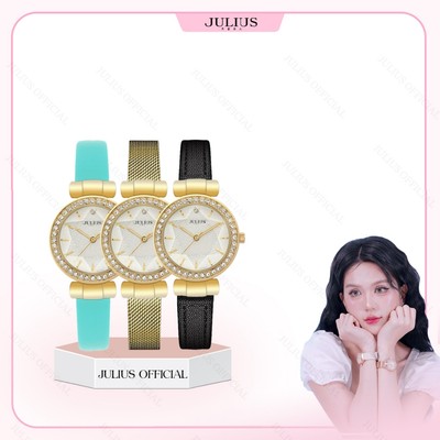 Julius Official | Đồng hồ nữ Julius JA-778 dây da, đồng hồ dây thép