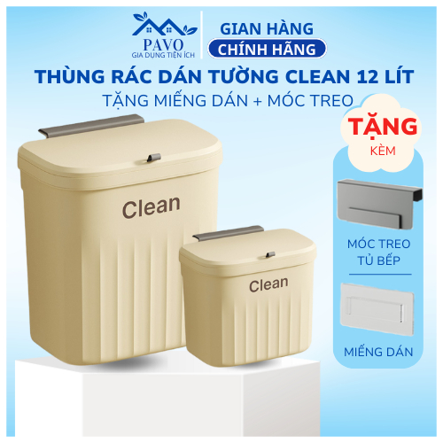  Thùng Rác Mini Treo Tủ Thùng Rác Nhựa Gắn Nhà Vệ Sinh Thiết Kế Nắp Lật Thông Minh Cỡ Lớn 12L 