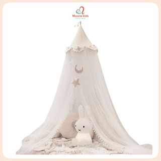 Màn chống muỗi Super cho nôi cũi khung treo cao cấp, màn ngăn có cửa cho cũi cho bé - Monnie Kids