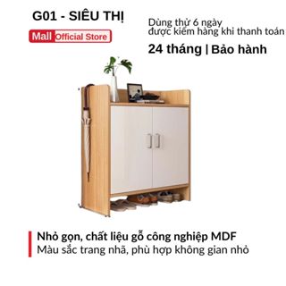 Kệ Giày Dép Gỗ 2 Cánh Việt Nhật - Đa Năng, Hiện Đại, Siêu Đẹp, Tiện Nghi
