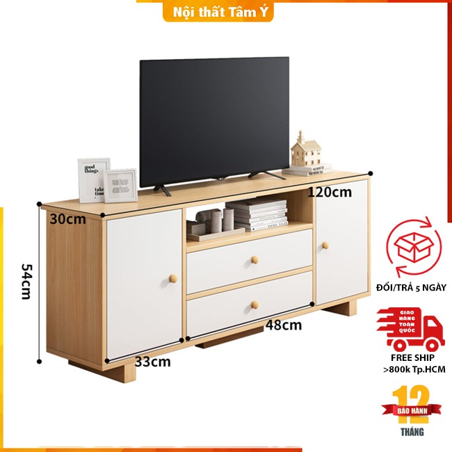 Kệ Tivi gỗ 1m2 TM-KTV21102✌FREE SHIP HCM✌Kệ phòng khách/Kệ gỗ Tivi