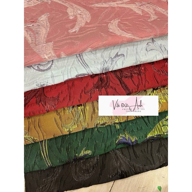 Vải tafta hoa văn