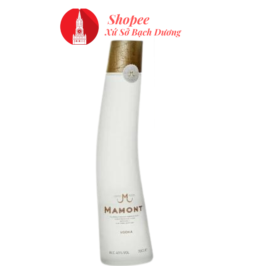 Rượu Vodka Mamont 700ml ( rượu ngà voi ) hàng tem xanh