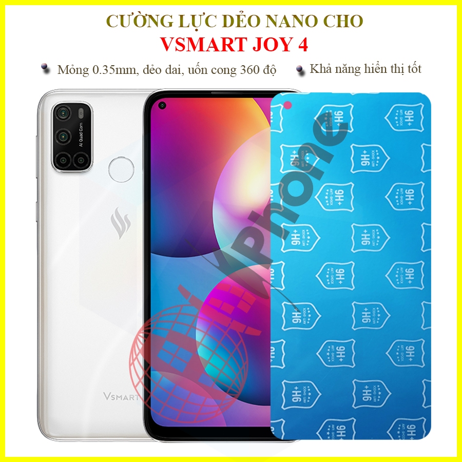 Dán cường lực dẻo nano trong hoặc nhám cho Vsmart Joy 4